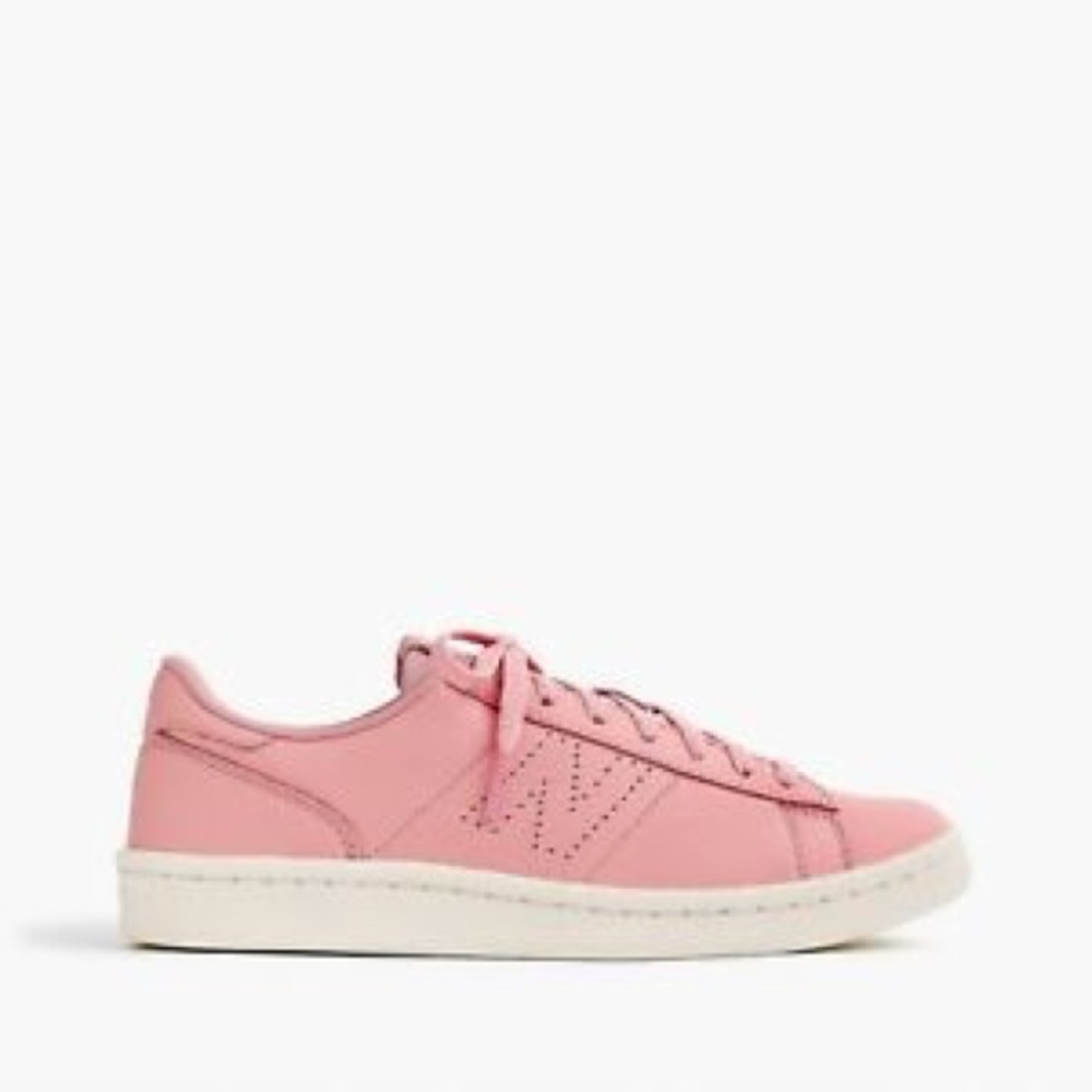 Pink jcrew New Balance 791 leather court shoe 7.5